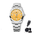 Silver Yellow - Sapphire Automatic Steel Wristwatch