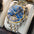 Silver and Blue Eraluxe Men's Watch