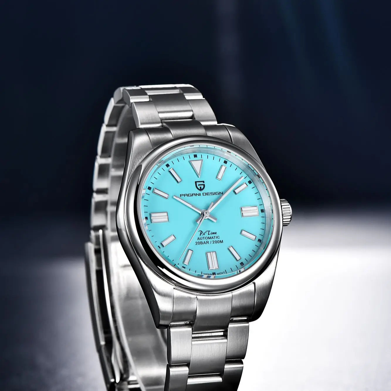 Men's Sapphire Automatic Steel Wristwatch