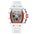 white red - multifunction sports waterproof casual clock