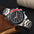 Black and Red - men's quartz chronograph watch