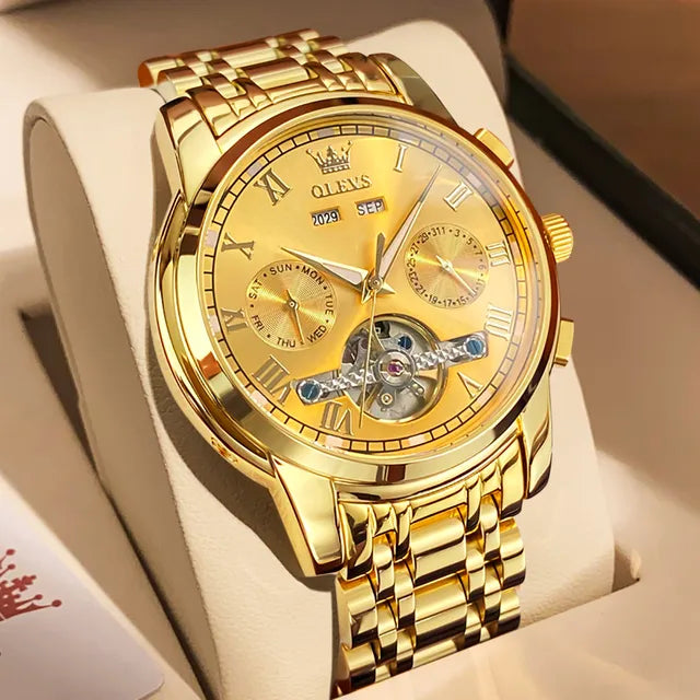 Gold - Stylish Classic Mechanical Timepiece